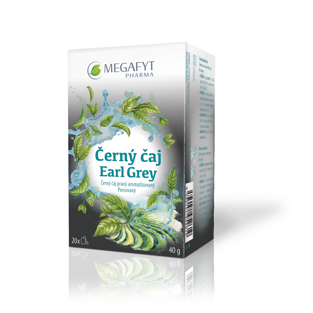 Levně Megafyt Černý čaj Earl Grey 20x2g