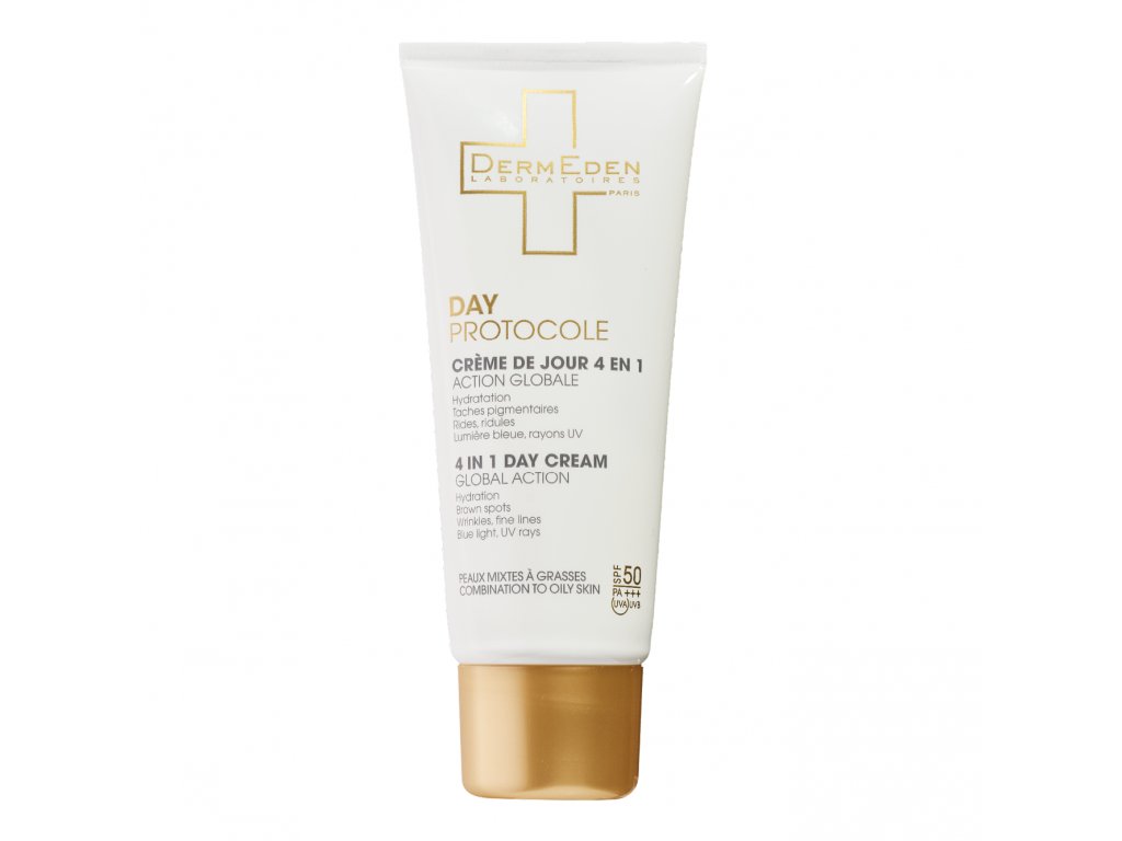 Levně DERMEDEN Day Cream Combination To Oily Skin 4in1 50ml