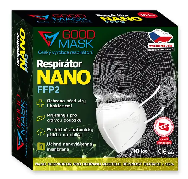 Levně Respirátor FFP2 NR GM2 NANO 10 ks
