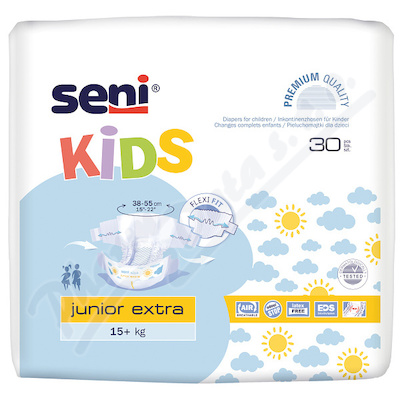 Levně Seni Kids Junior Extra plenko.kalhotky 15+ 30ks