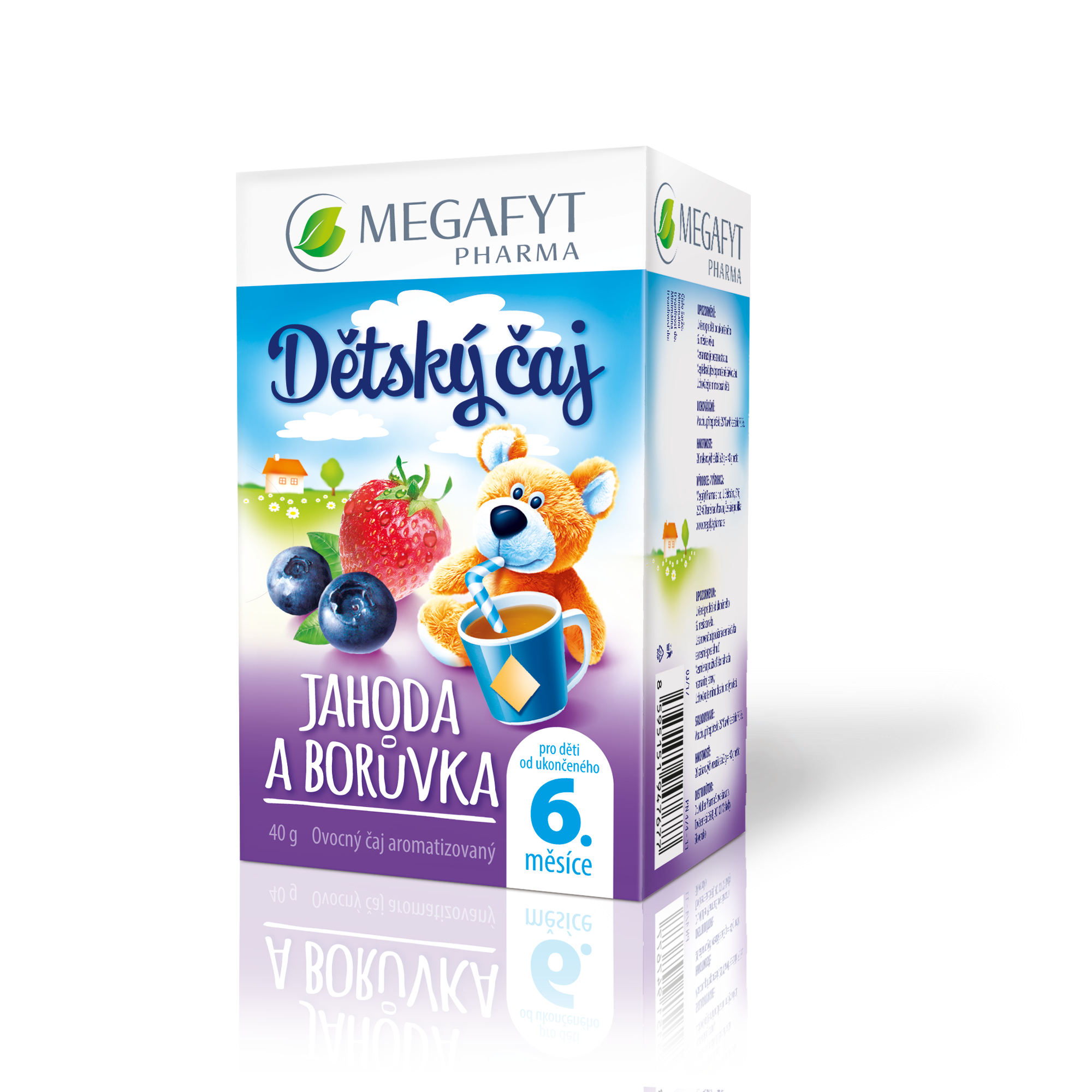 Levně Megafyt Dětský čaj jahoda a borůvka 20x2g