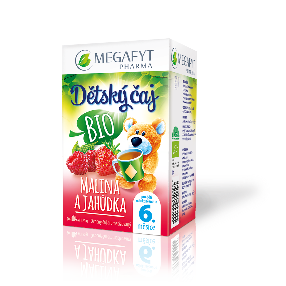 Levně Megafyt Dětský čaj Malina a jahůdka BIO 20x1.75g
