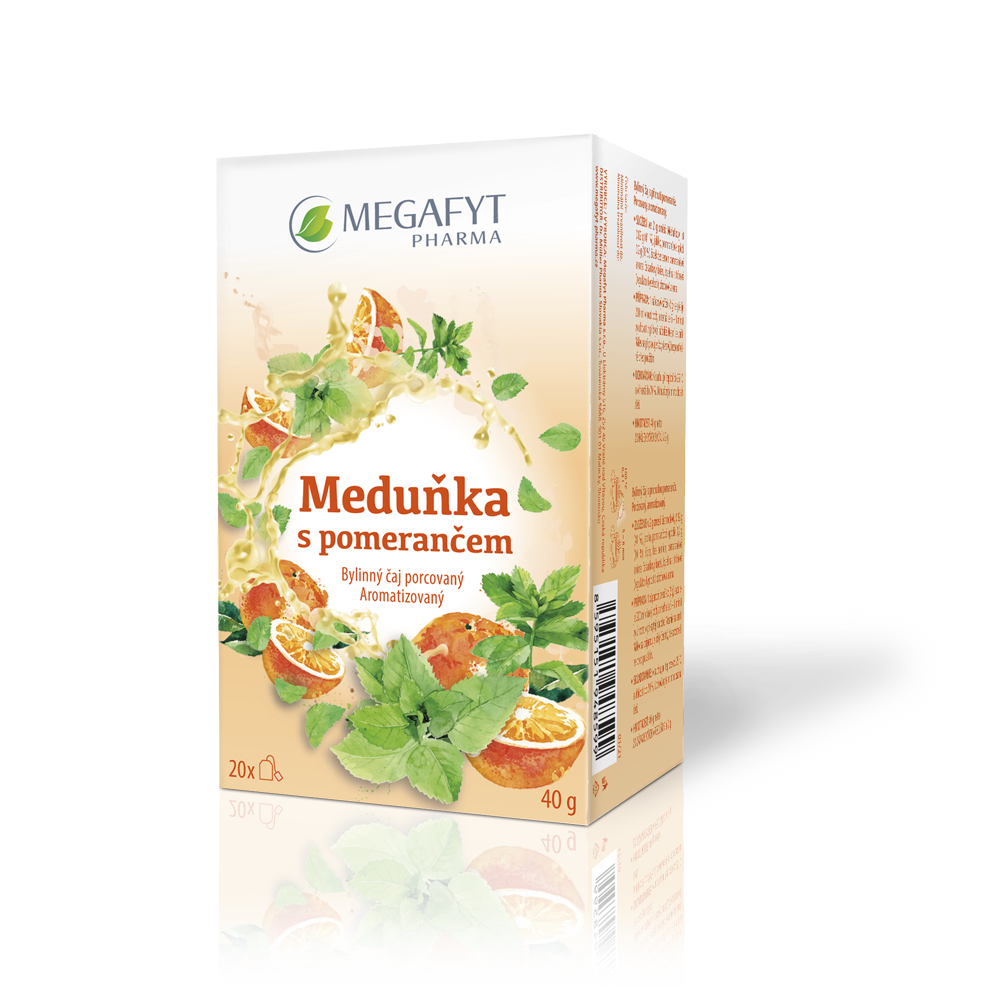 Levně Megafyt Ovocný Meduňka s pomerančem 20x2g
