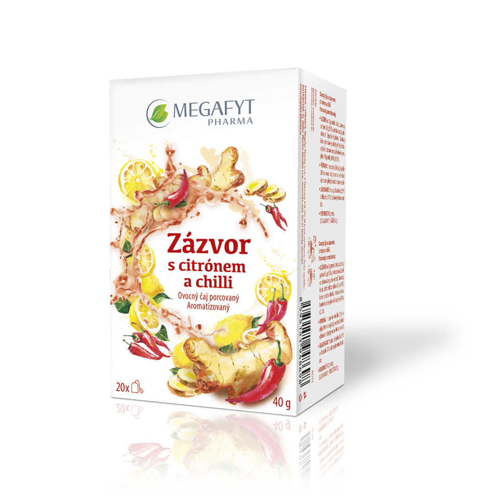 Levně Megafyt Ovocný Zázvor s citrónem a chilli 20x2g