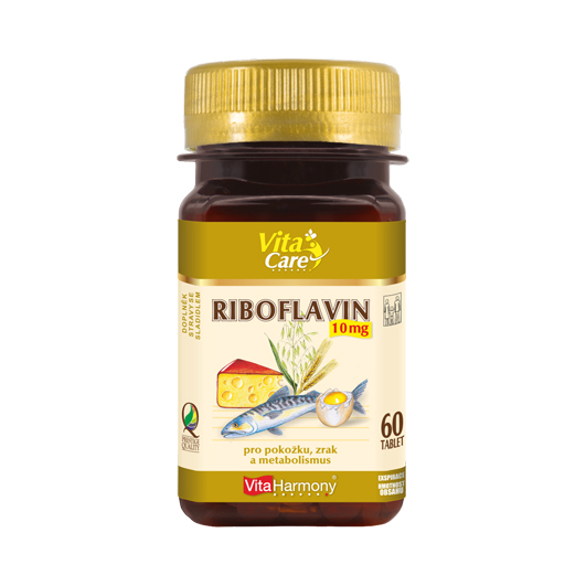 Levně VitaHarmony Riboflavin 10mg, 60 tablet
