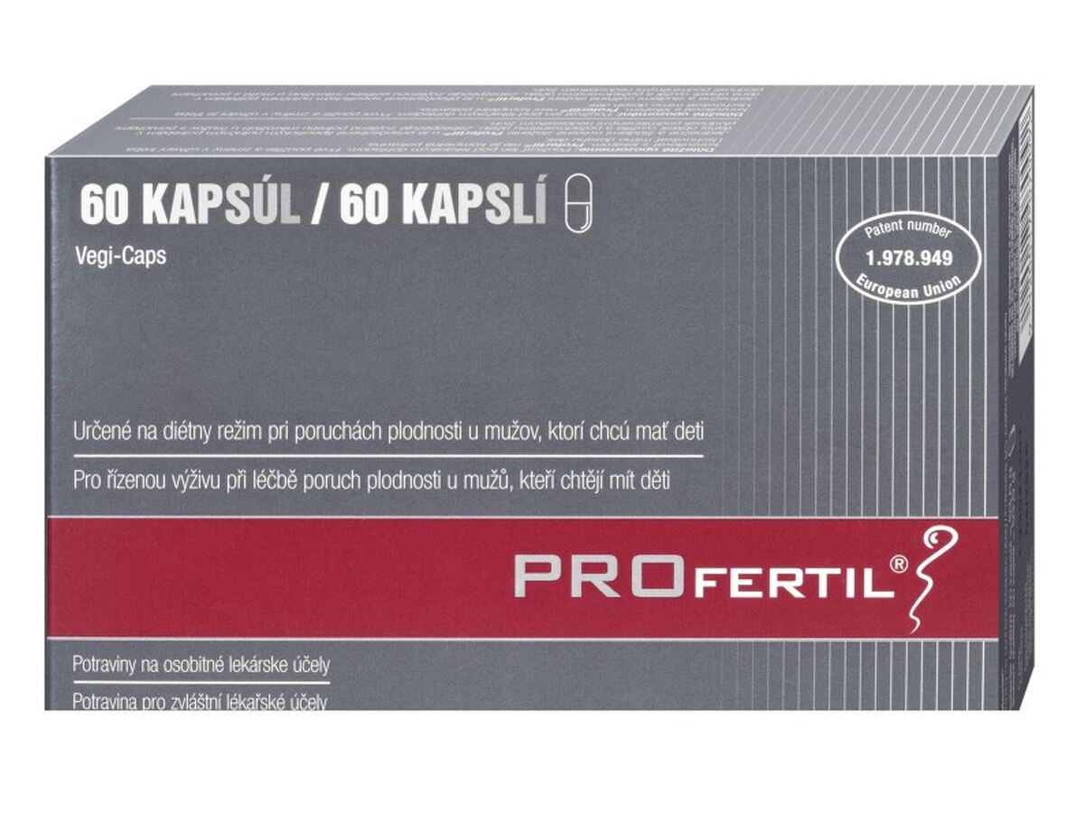 Levně PROFERTIL doplněk stravy na podporu plodnosti mužů, 60 kapslí
