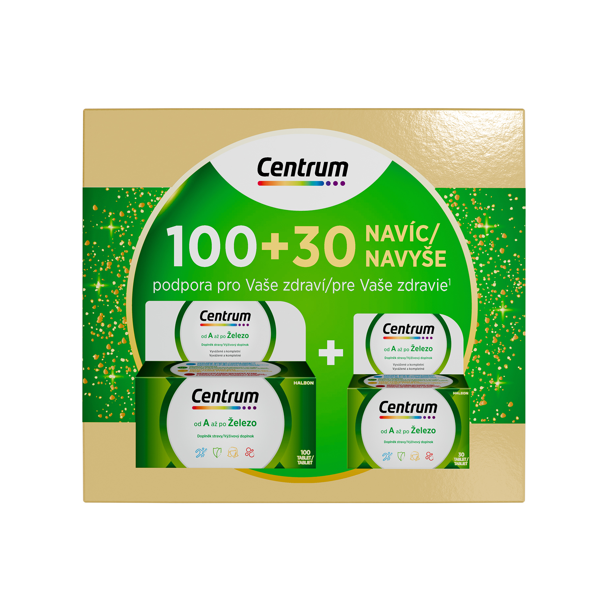 Levně Centrum AZ 100+30 tablet Vánoční balení
