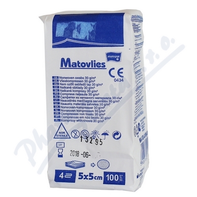 Levně Matovlies kompresy netk.text.30g 5x5cm 100ks