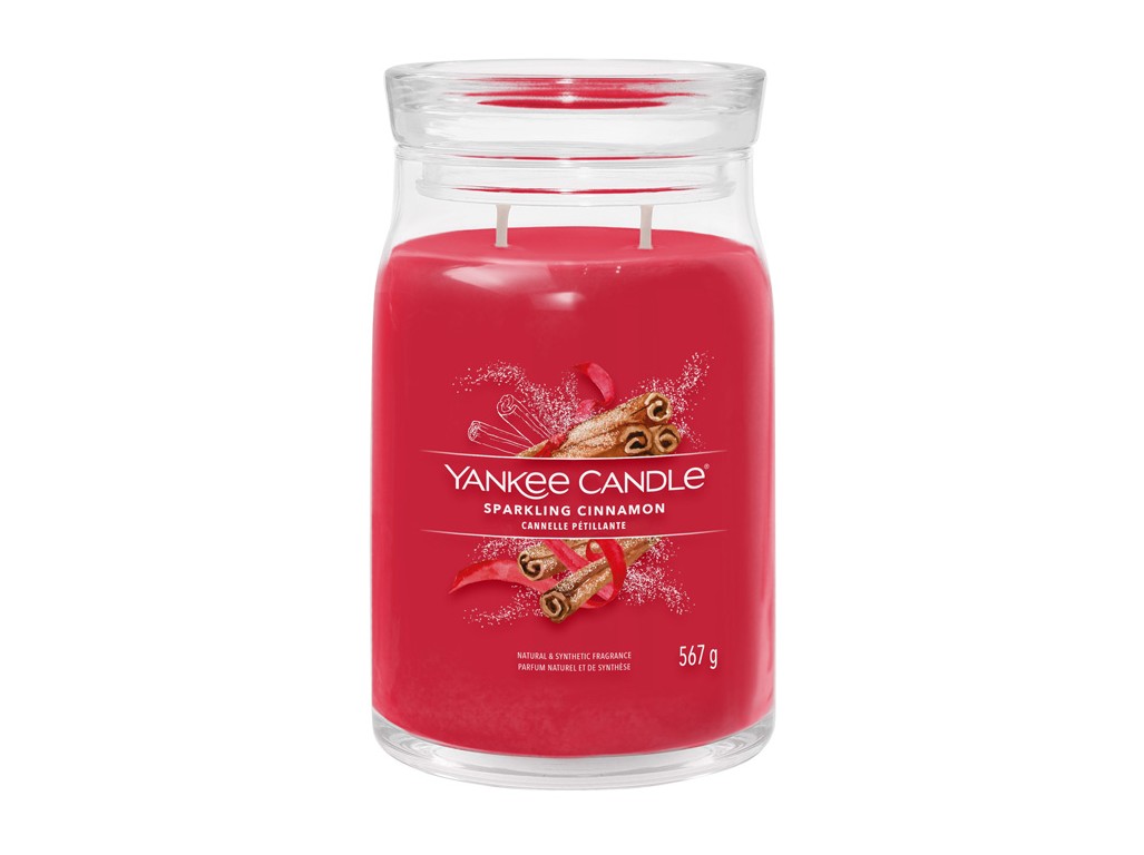 Levně Yankee Candle vonná svíčka Sparkling Cinnamon 567g