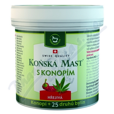 Levně Koňská mast s konopím hřejivá 250ml