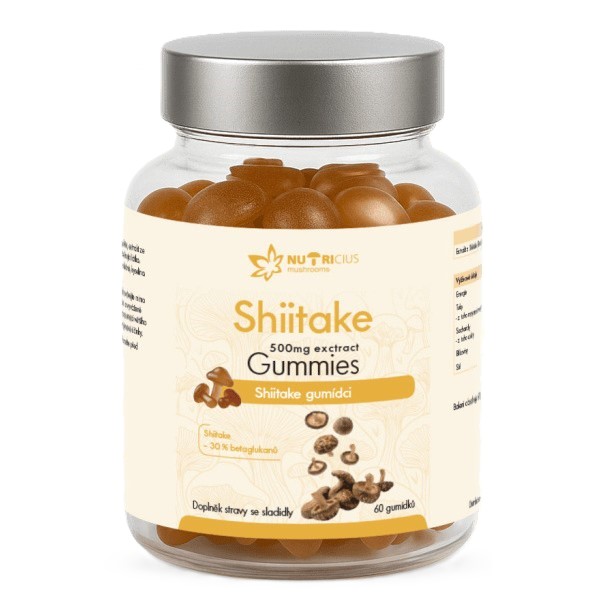 Levně Shiitake 500mg gummies 60ks