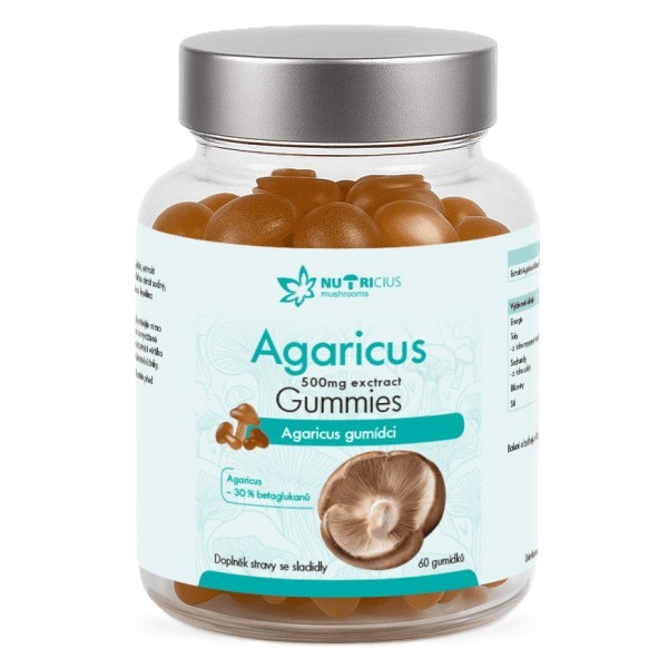 Levně Agaricus 500mg gummies 60ks