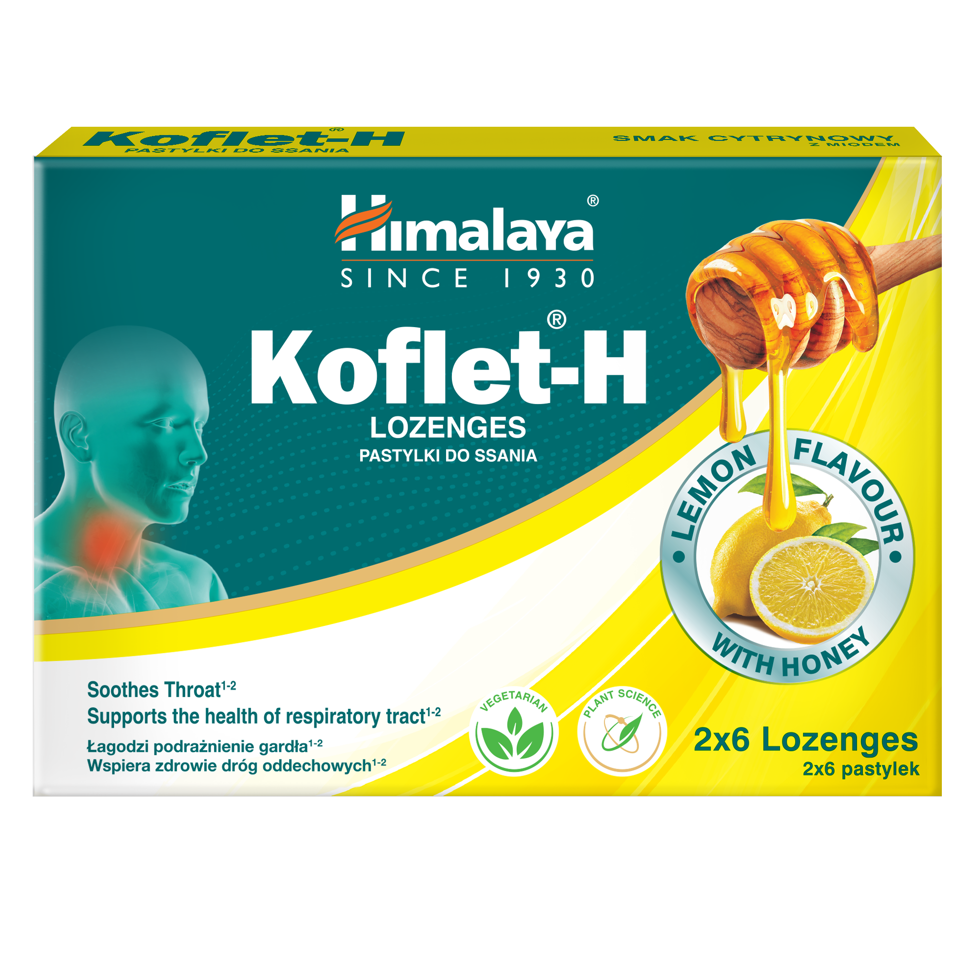 Levně Himalaya Koflet H Lemon 12 pastilek