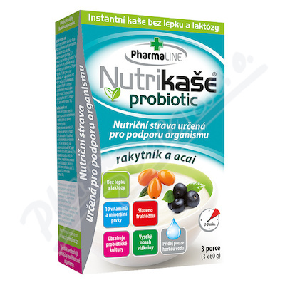 Levně Nutrikaše probiotic rakytník a acai 180g (3x60g)