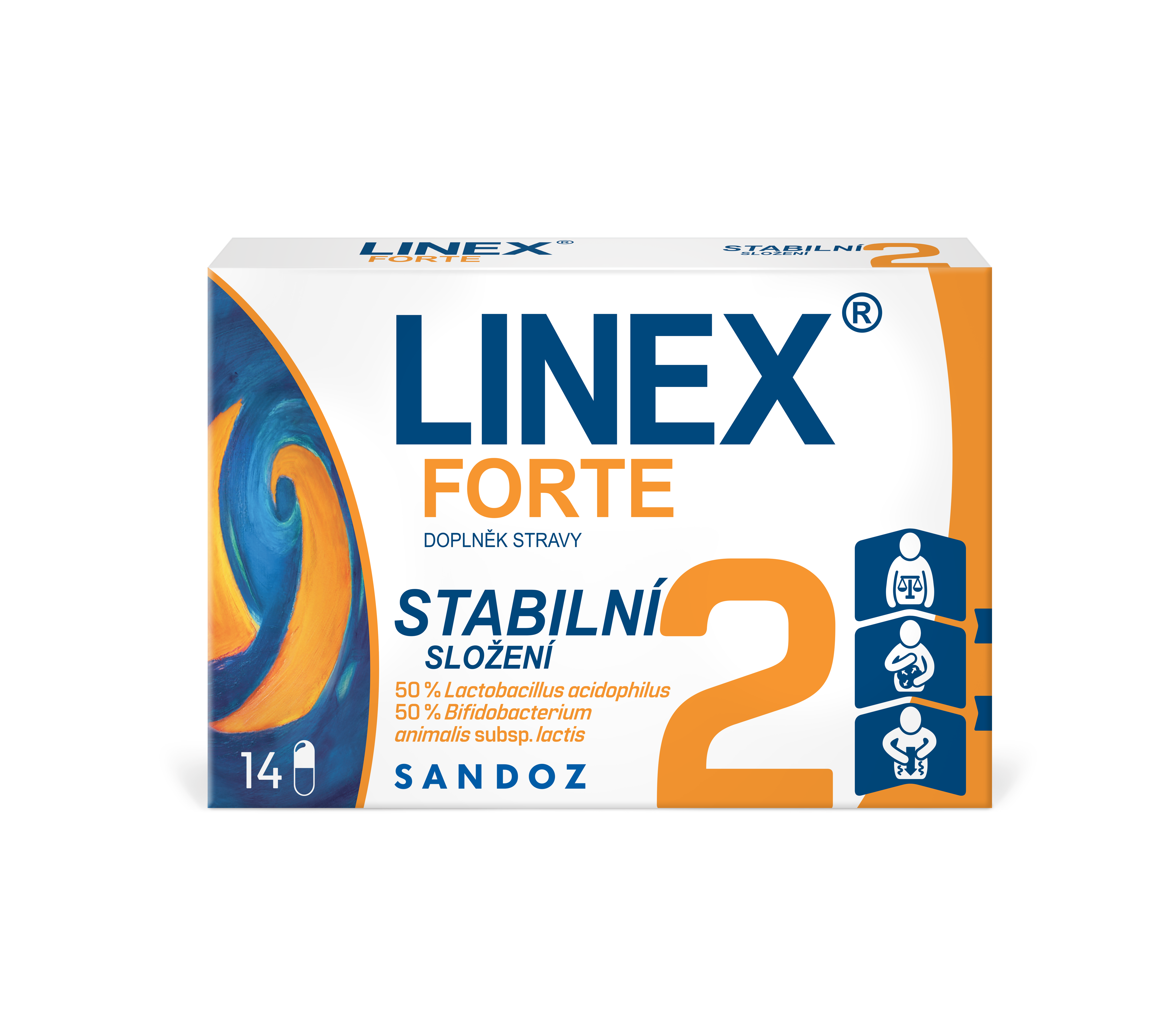 Levně LINEX Forte stabilní složení 14 kapslí