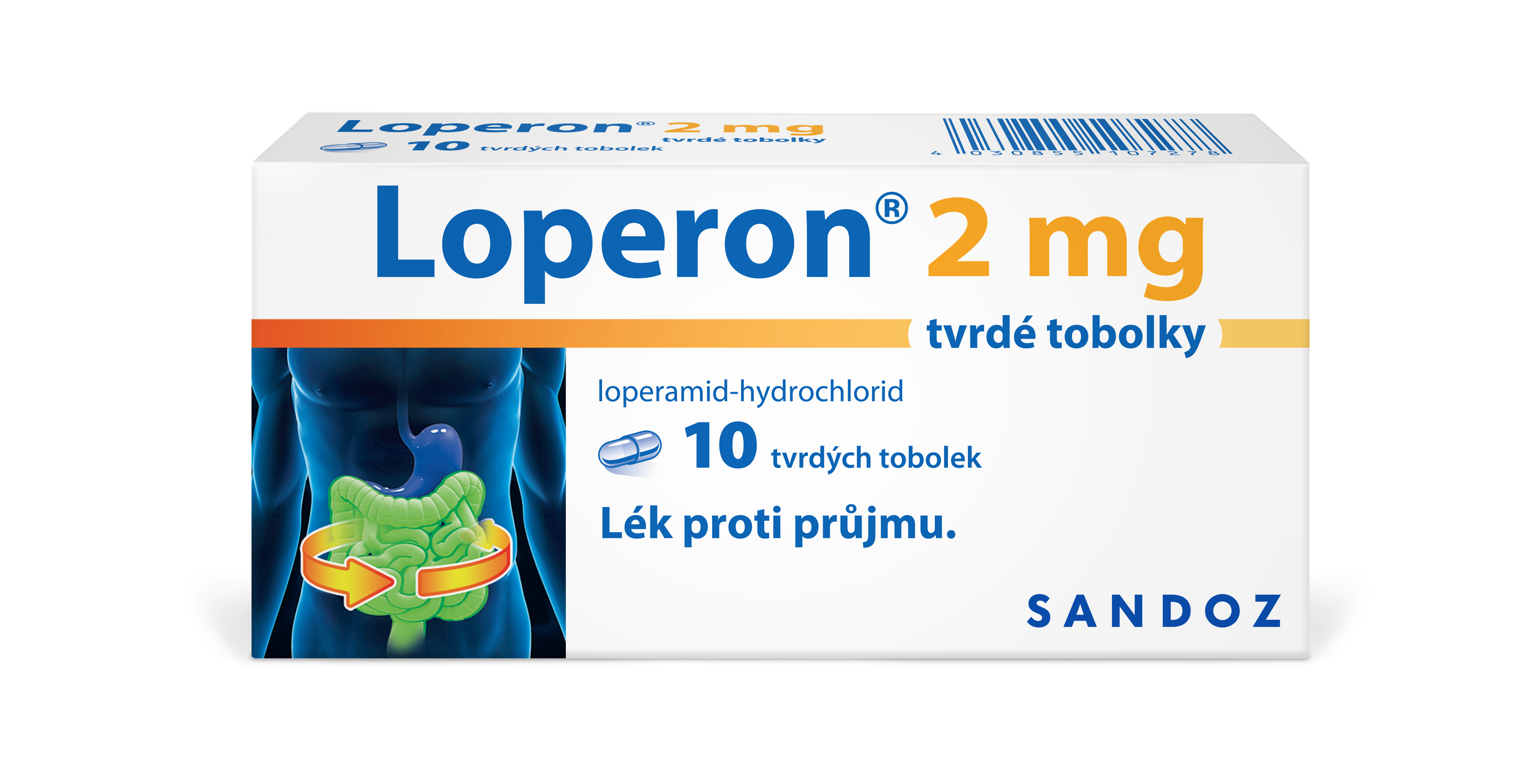 Levně Loperon 2mg 10 tvrdých tobolek