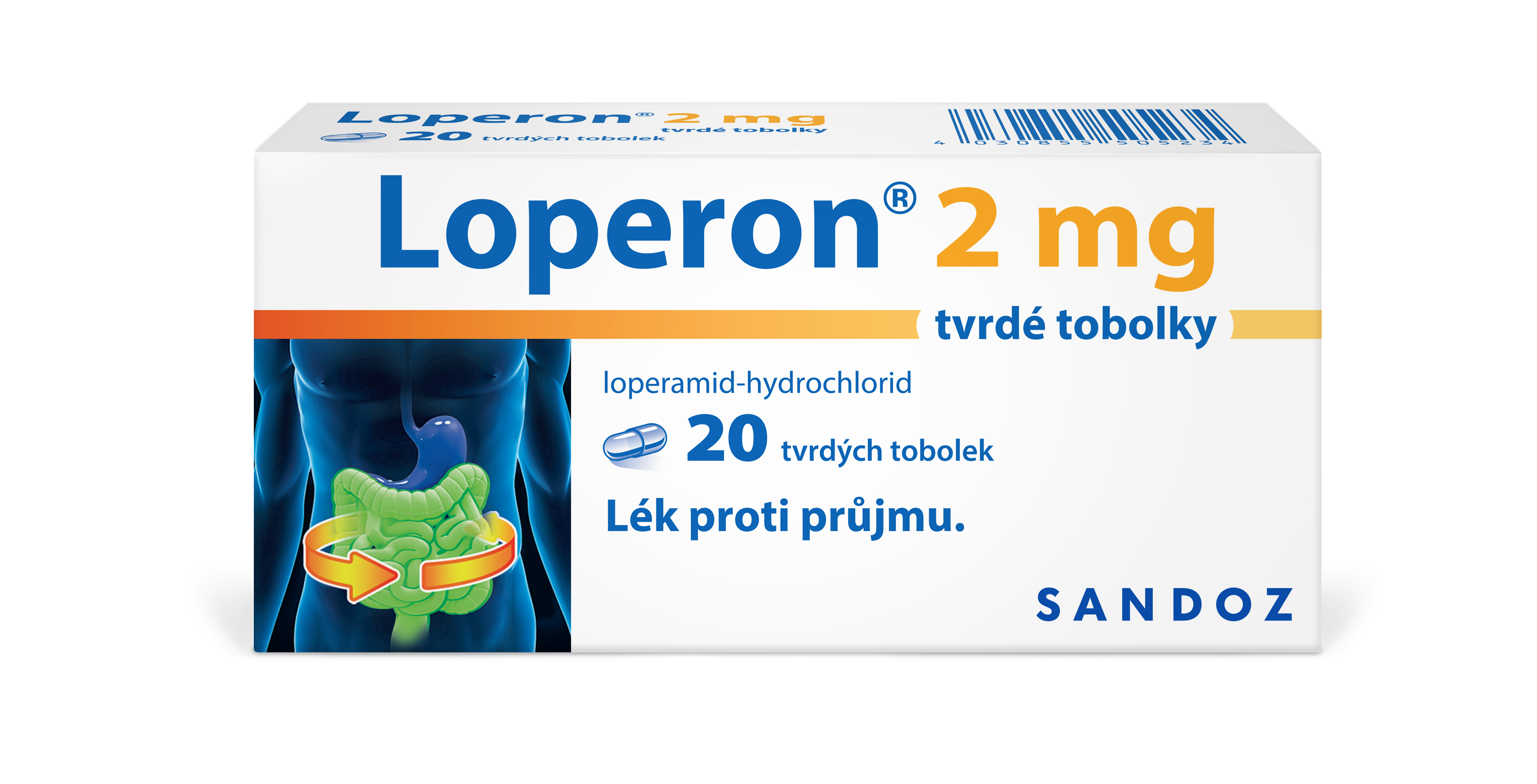 Levně Loperon 2mg 20 tvrdých tobolek