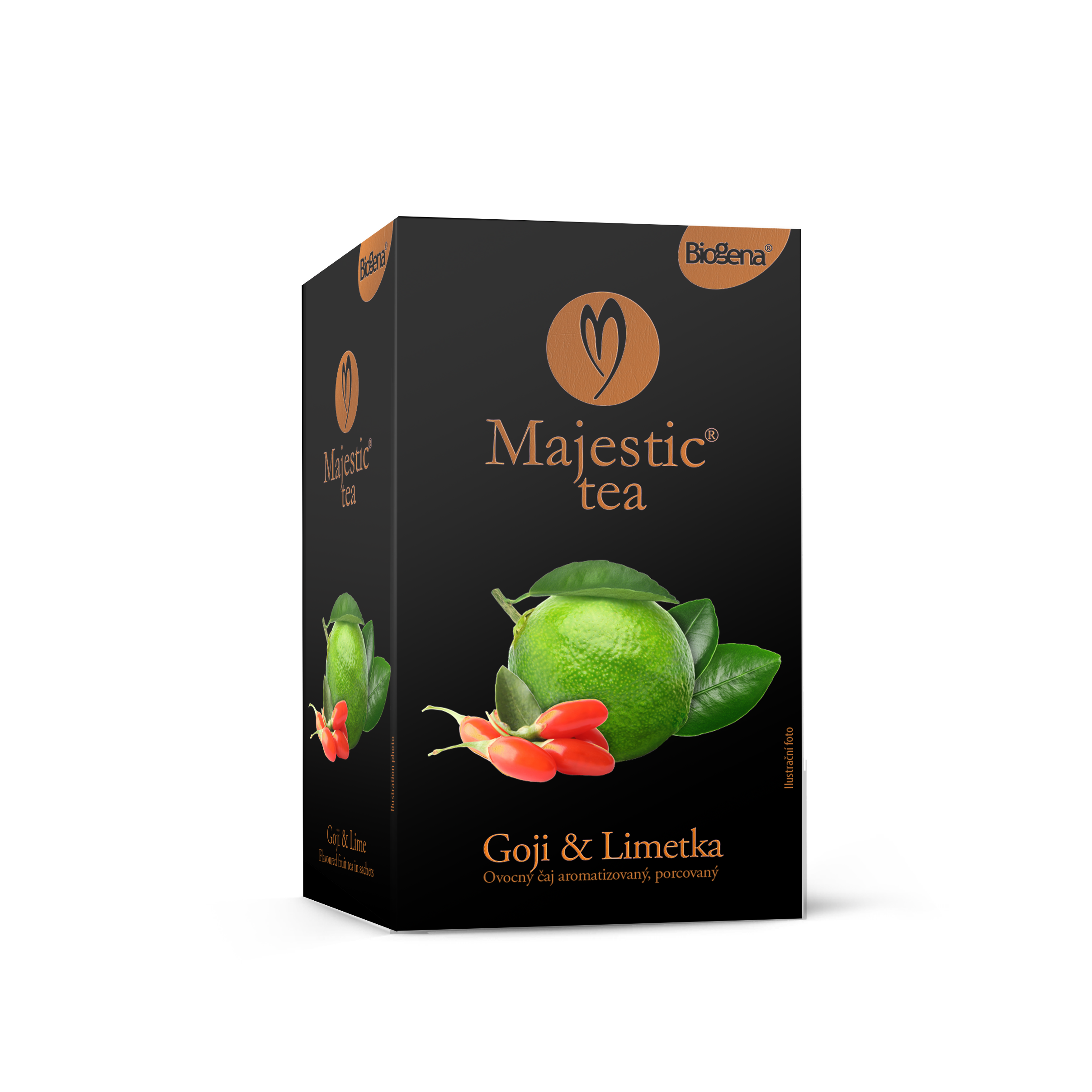 Levně Čaj Majestic Tea Goji+Limetka 20x2.5g Biogena