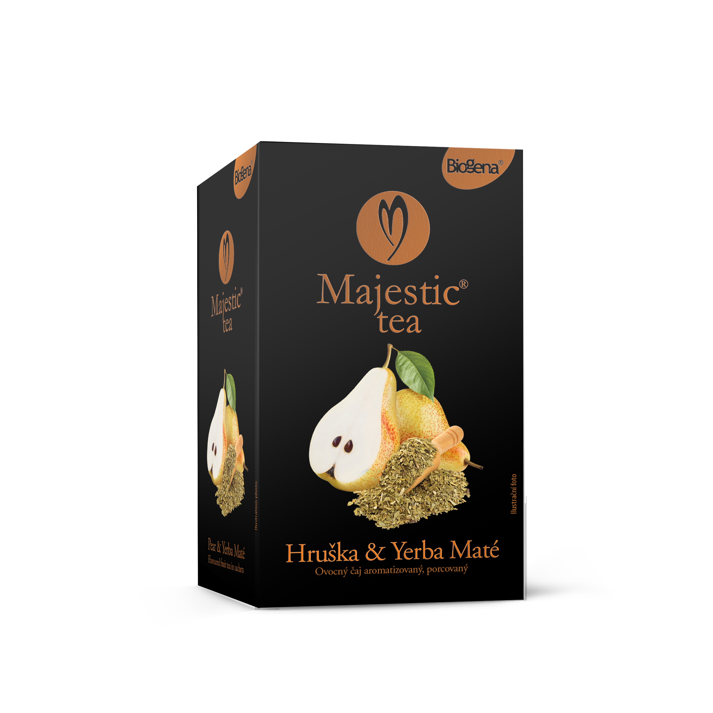 Levně Čaj Majestic Tea Hruška&Yerba Maté 20x2.5g