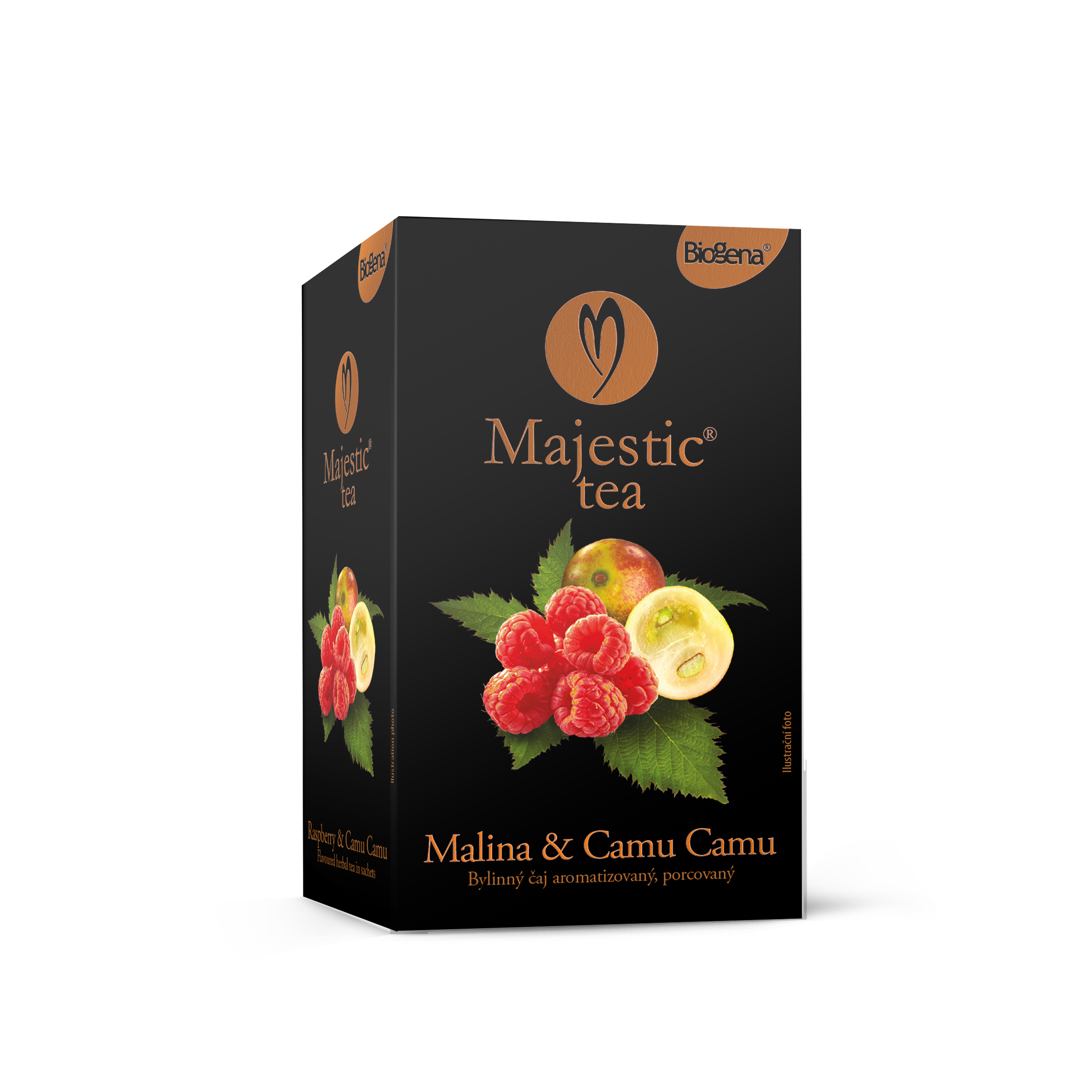 Levně Čaj Majestic Tea Malina&Camu Camu 20x2.5g