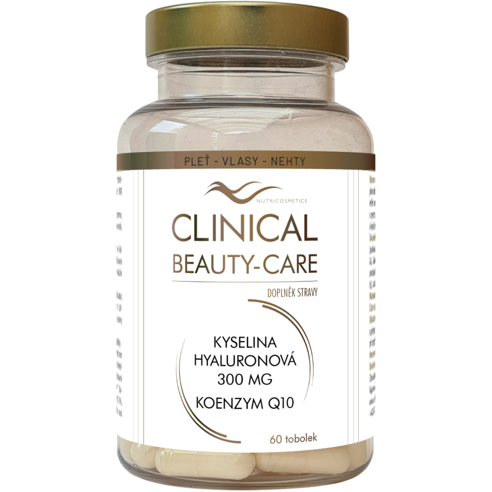 Levně Clinical Beauty-Care kyselina hyaluronová 300mg + koenzym Q10 60 tobolek