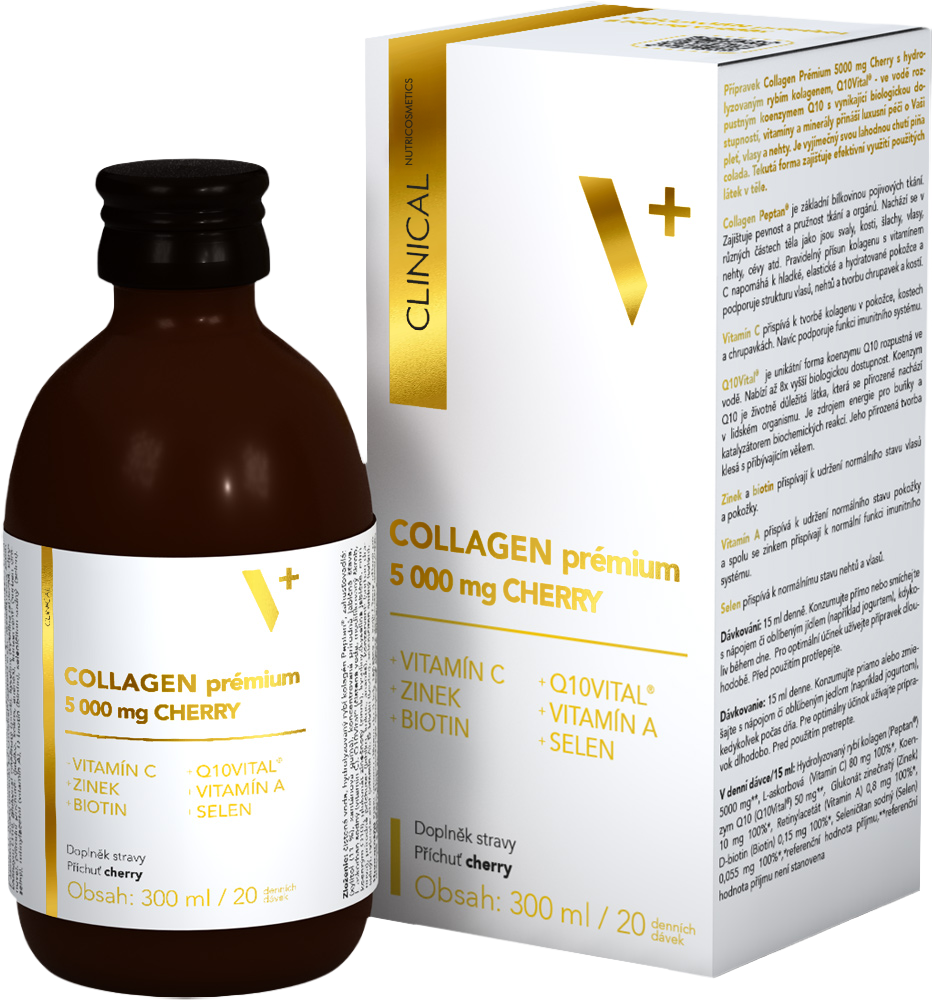 Levně Clinical Collagen prémium 5000 mg cherry 300ml