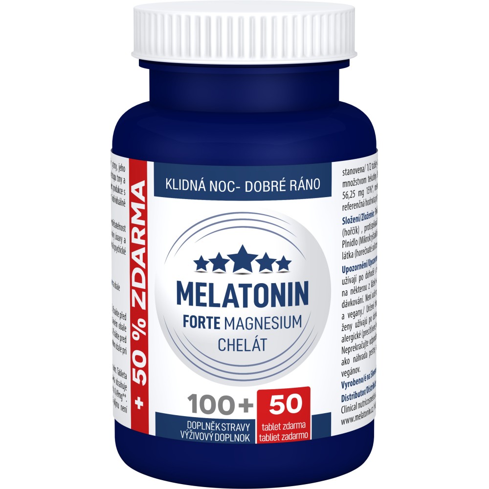 Levně Melatonin Forte Magnesium chelát 100+50 tablet