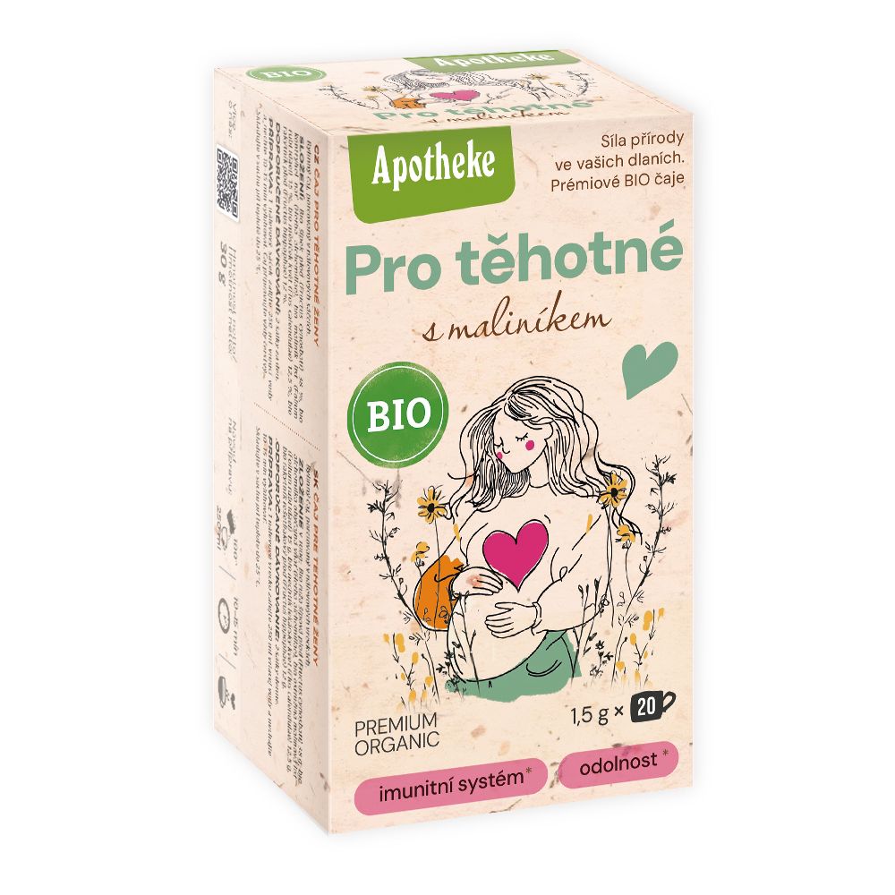 Levně Apotheke BIO Pro těhotné s maliníkem čaj 20x1.5g