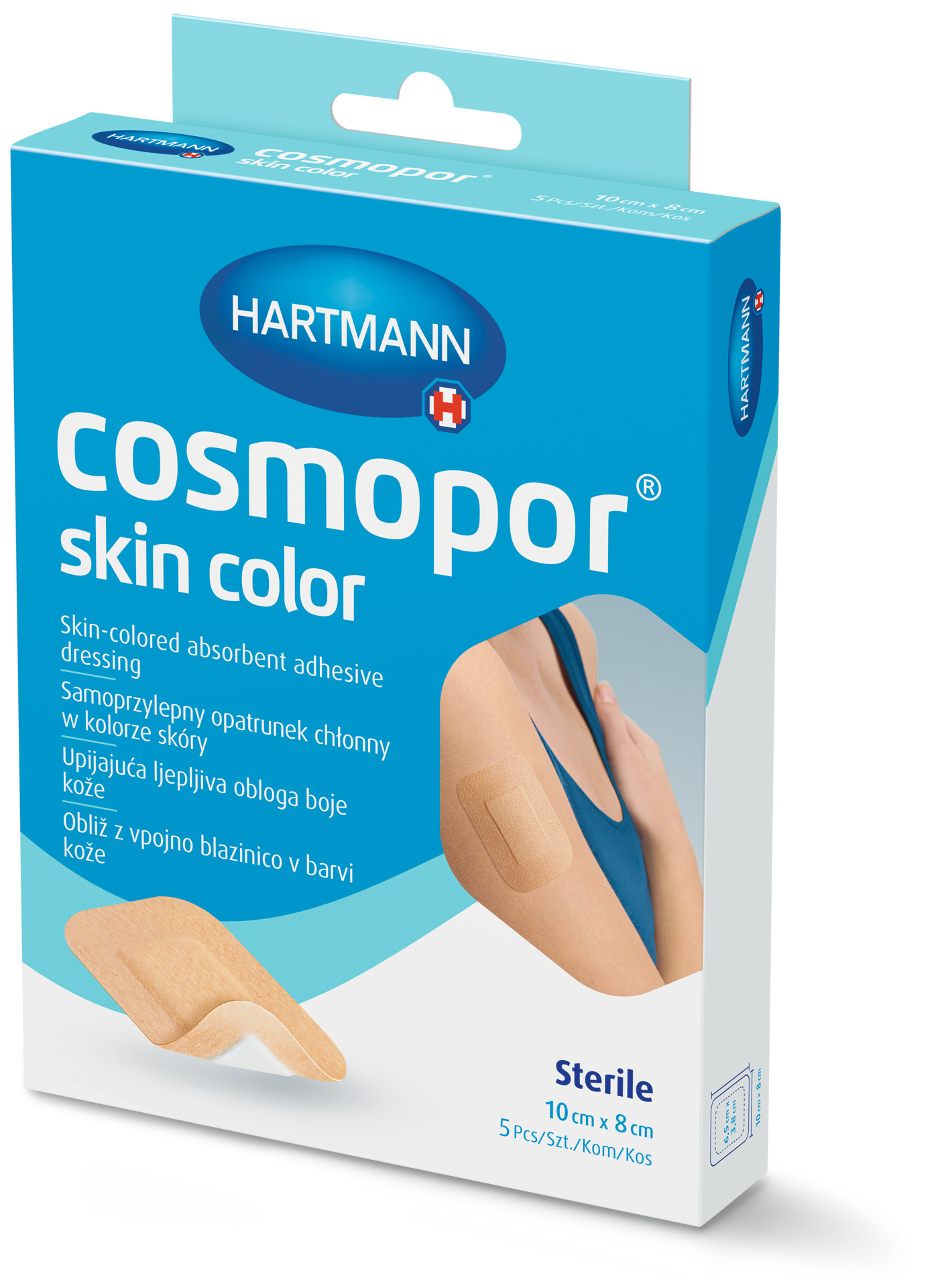 Levně Cosmopor skin color 10x8cm 5ks
