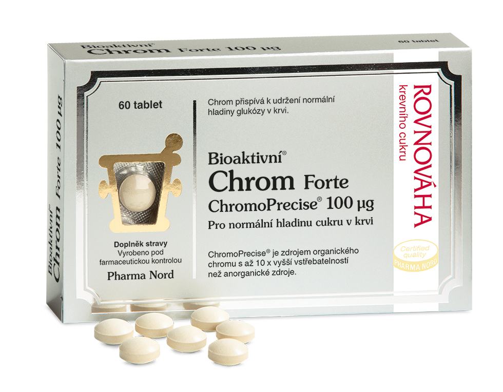 Levně Bioaktivní Chrom FORTE 100mcg 60 tablet