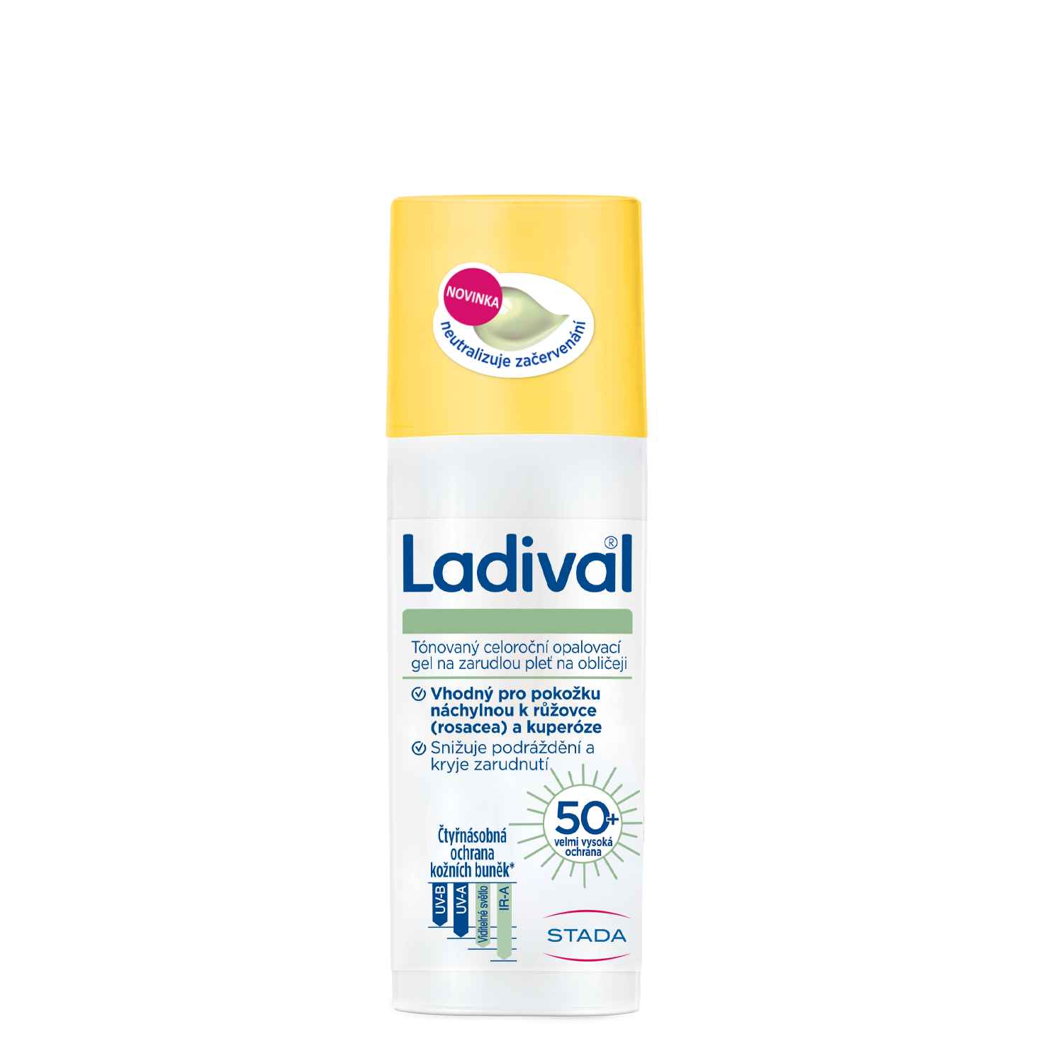 Levně Ladival opalovací gel zarudlá pleť a obličej OF50+ 50ml