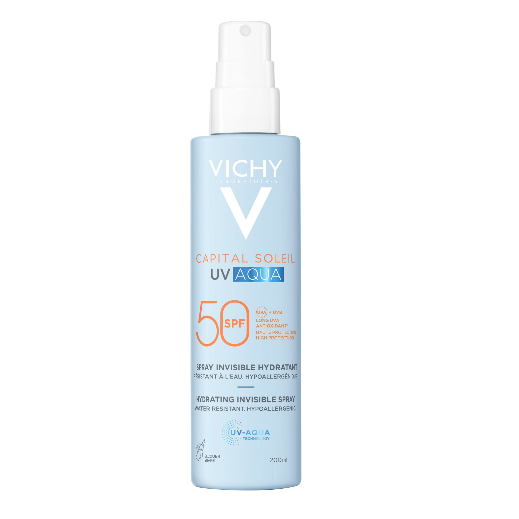 Levně VICHY CAPITALSOLEIL UV AQUA sprej SPF50 200ml