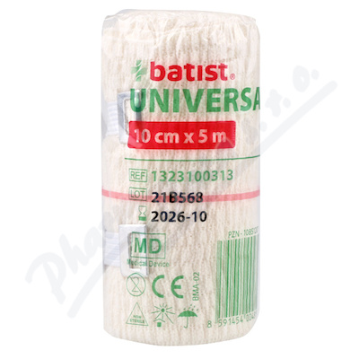 Levně UNIVERSAL elast.obinadlo 10cmx5m tažnost 110% 1ks