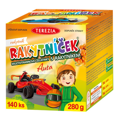 Levně RAKYTNÍČEK želatinky AUTA 140ks
