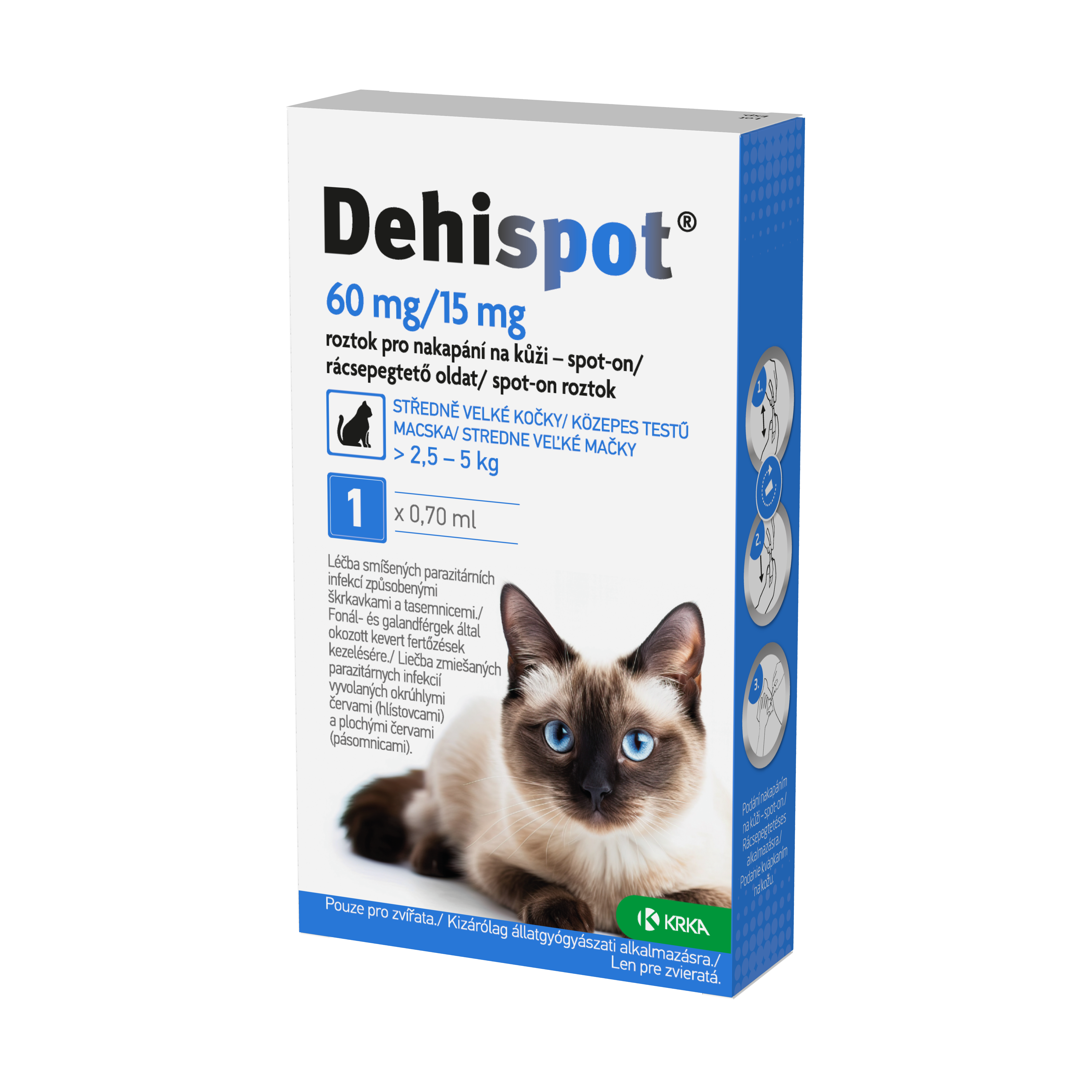 Levně Dehispot 60mg/15mg spot-on 1x0.70ml