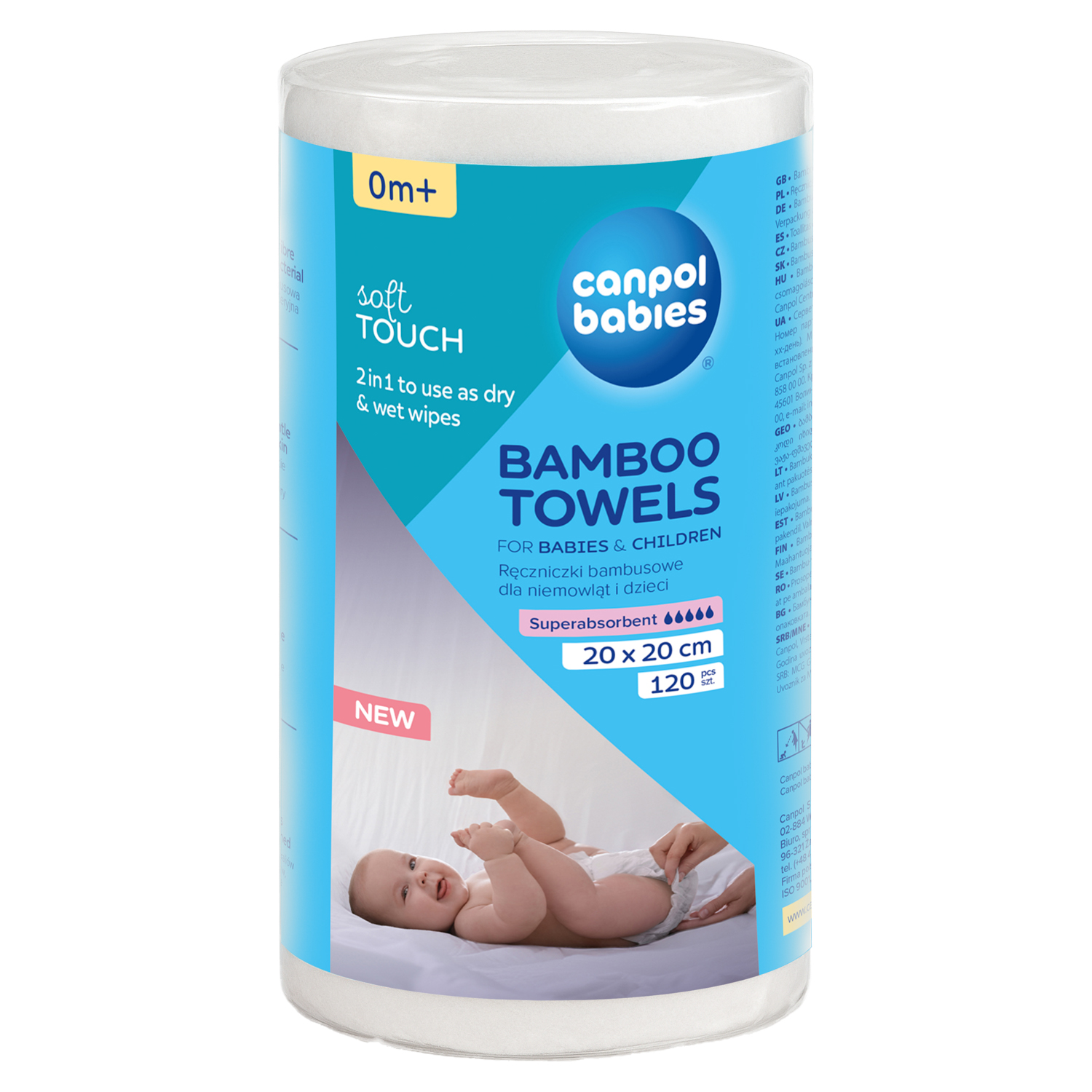 Levně Canpol babies Jednorázové bambusové ručníky 120ks