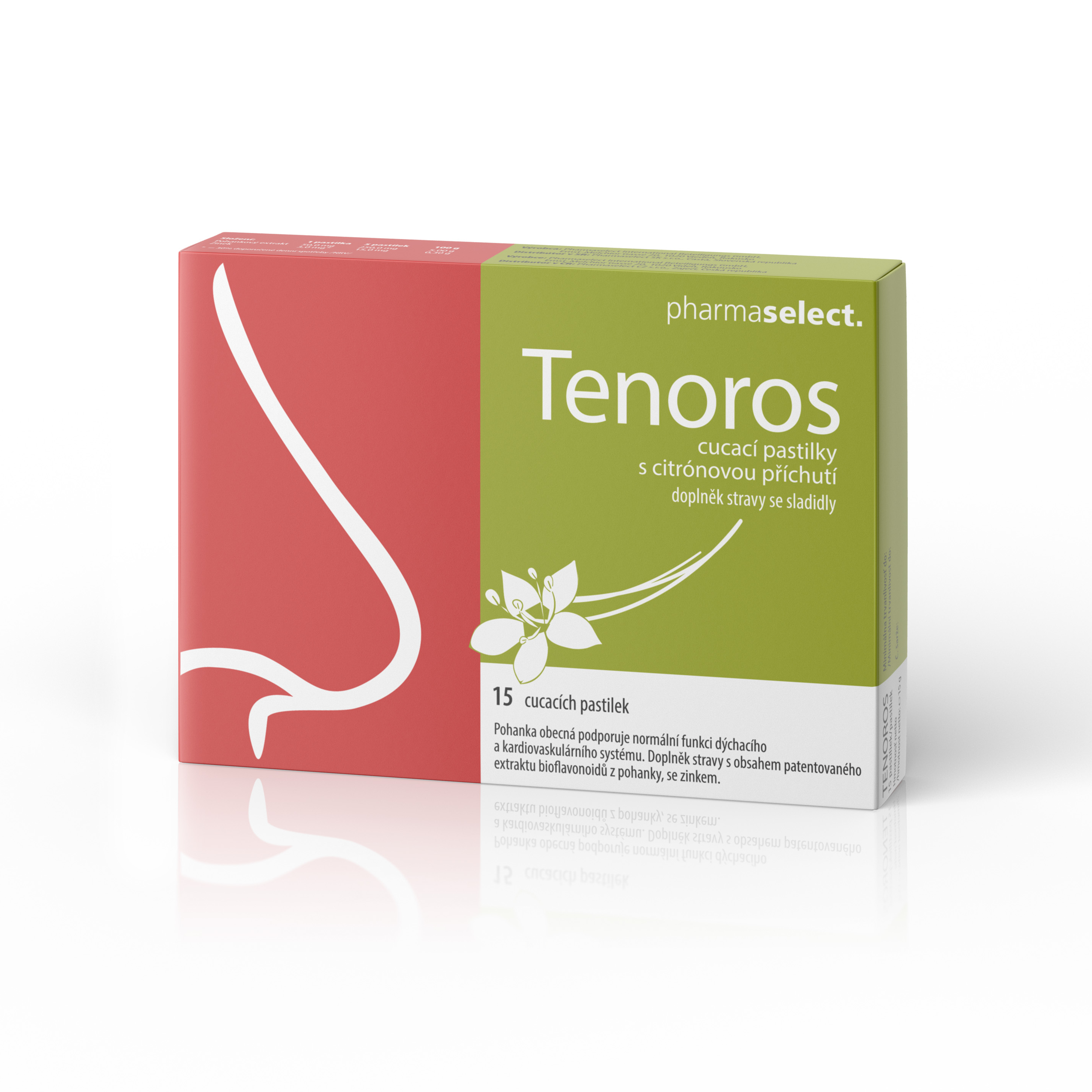 Levně Tenoros cucací pastilky s citrónovou příchutí 15ks