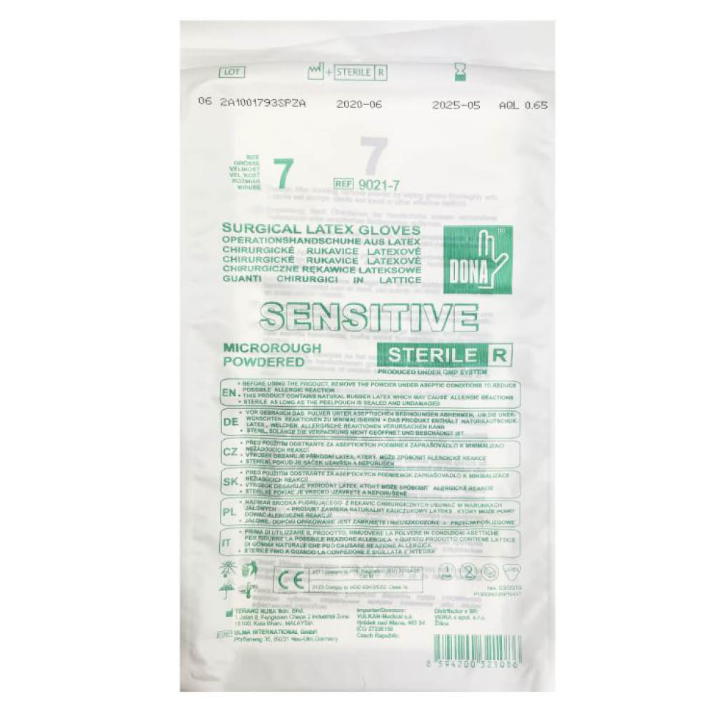 Levně DONA Sensitive rukavice operační sterilní prašné velikost 7.5, 1 pár