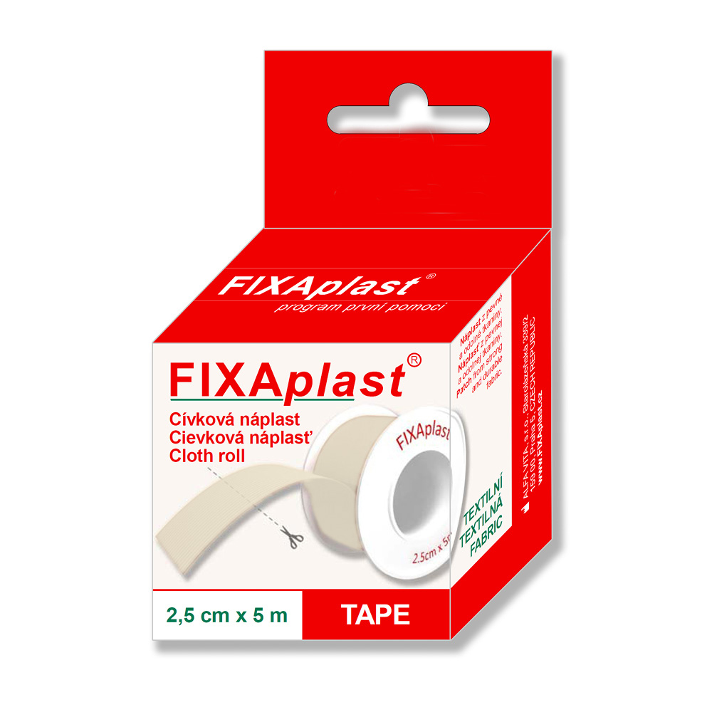 Levně FIXAplast TAPE cívková náplast 2.5cmx5m