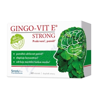 Gingo-vit E STRONG tob.60 koupíte na MojeLékárna.cz