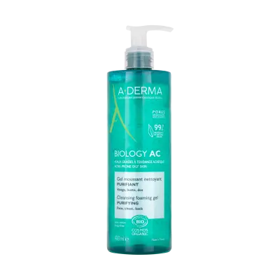Levně A-DERMA BIOLOGY AC Čisticí pěnivý gel 400ml