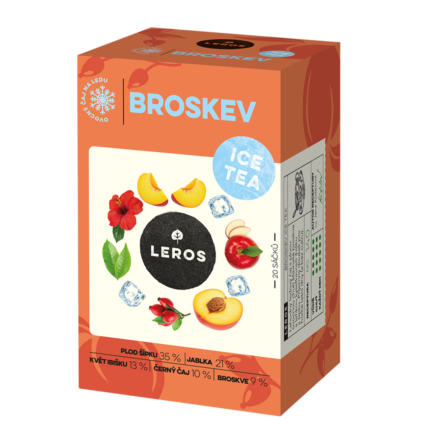 Levně LEROS Ice Tea broskev 20x2.2g