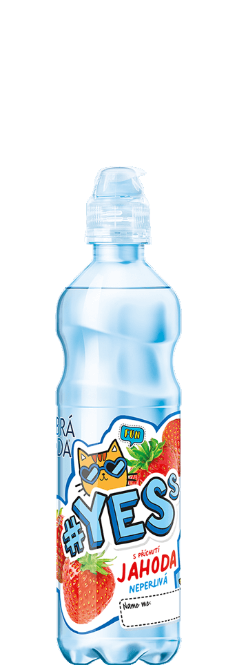 Levně Dobrá voda YESs Jahoda neperlivá 0.5l