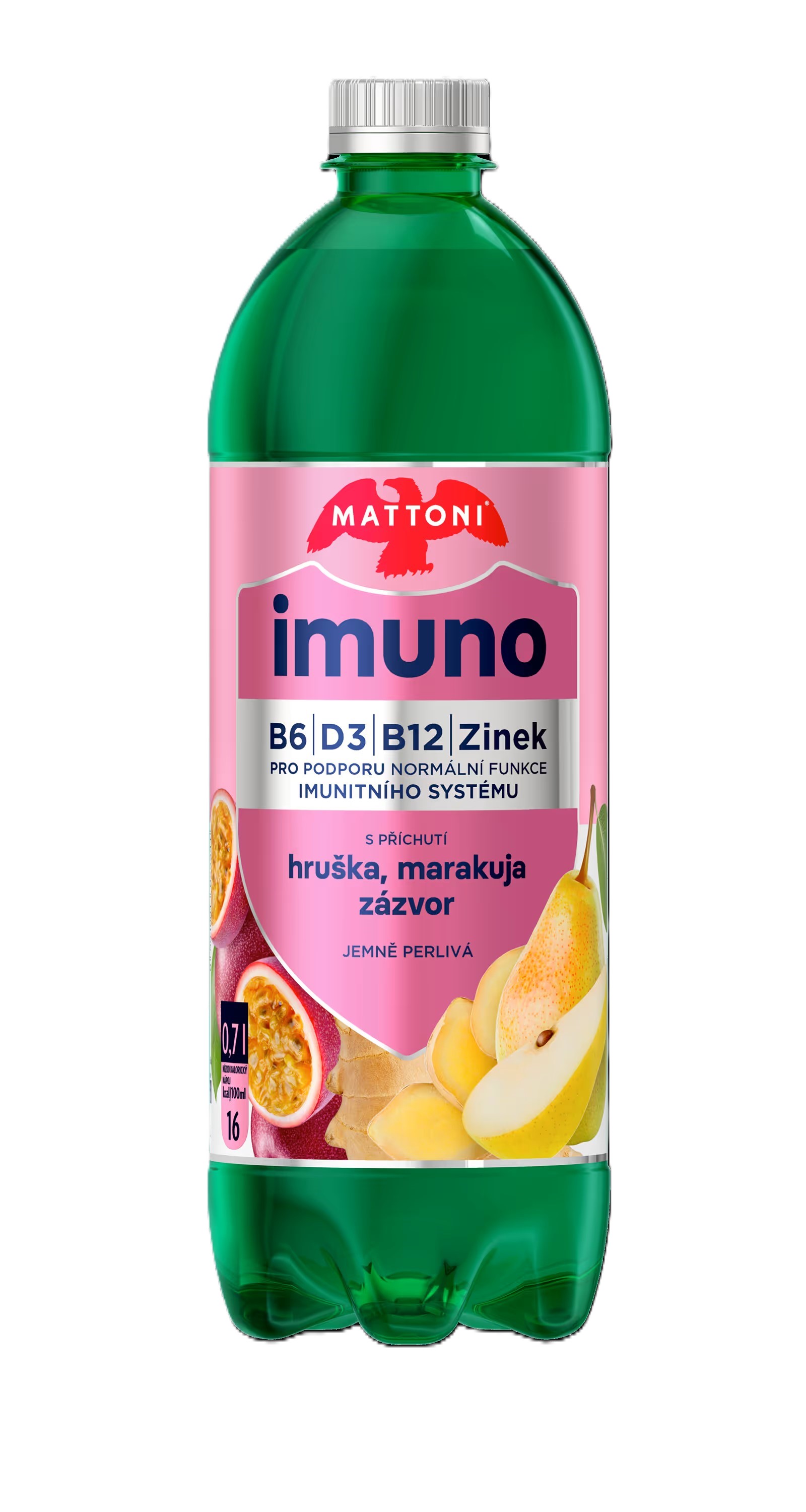 Levně Mattoni Imuno hruš.marak.zázvor jemně perlivá 0.7l