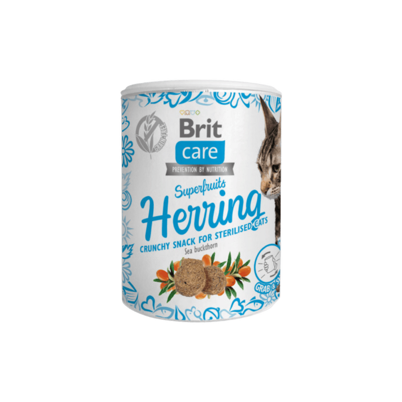Levně Brit Care Cat Snack Superfruits Herring 100g