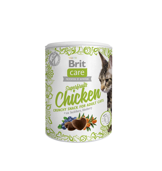 Levně Brit Care Cat Snack Superfruits Chicken 100g