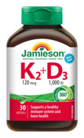 Jamieson_Vit_K2_D3_120mcg_1000IU_30cps_360Q_064642090430