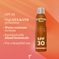 Hawaiian Tropic C-spray Oil SPF 30 (Glowing Protection)2. Y302226600 Bullet Point Image (2)