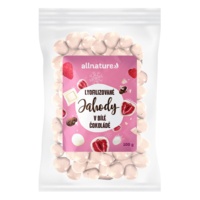 allnature-mrazem-susene-jahody-v-bile-cokolade-100-g