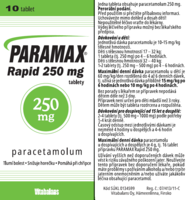 Paramax Rapid 250mg_N10 label
